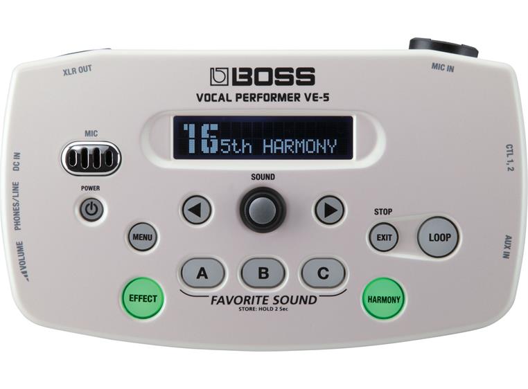 Boss VE-5 Vocal Effect Processor, hvit